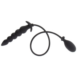 Hidden Desire Plug gonflable Ribbed Advanced 18.5 x 4 cm Noir